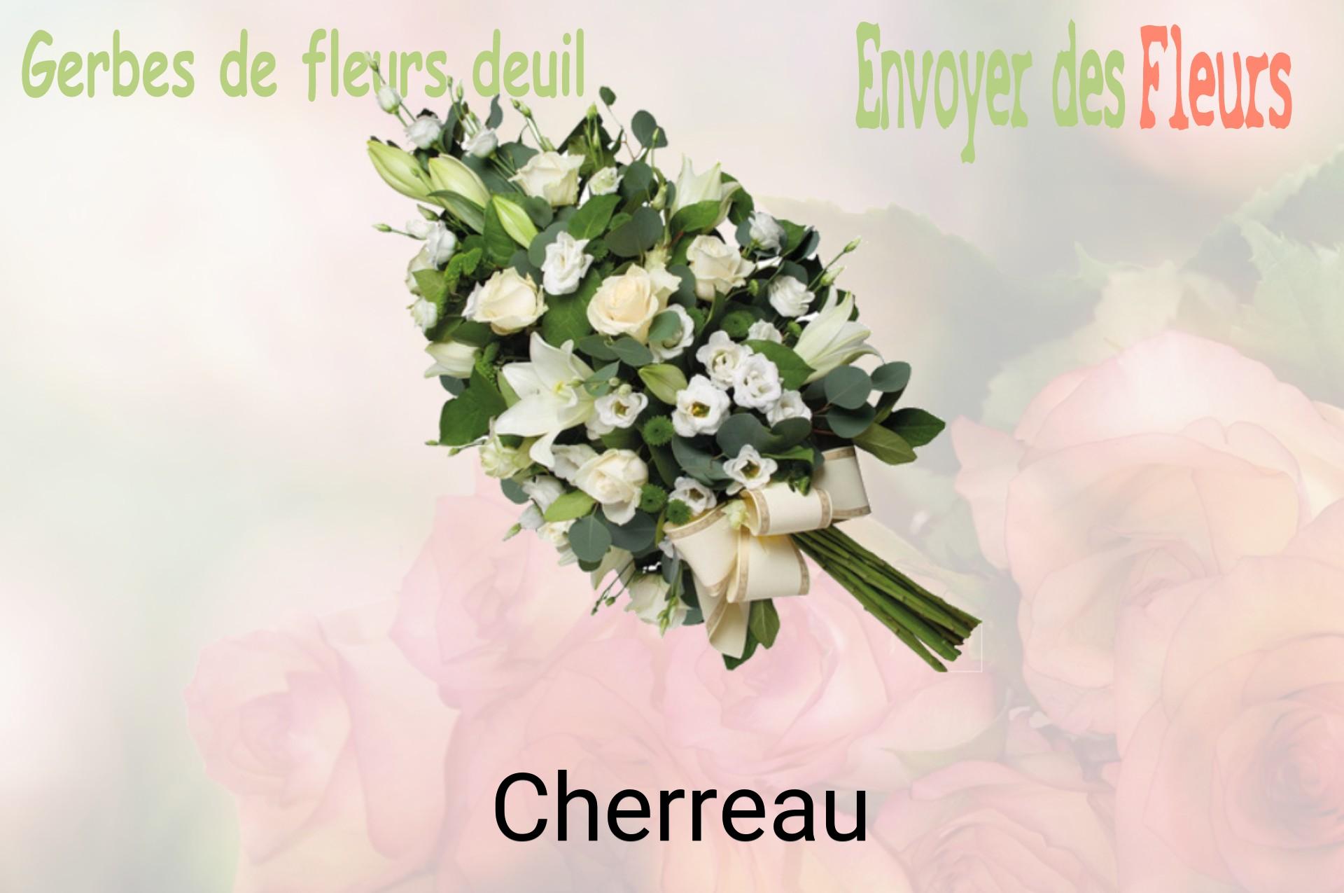 Gerbe de fleurs de deuil livrée à Cherreau
